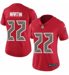 Women's Nike Tampa Bay Buccaneers #22 Doug Martin Limited Red Rush Vapor Untouchable NFL Jersey