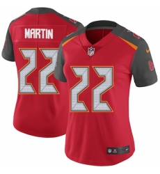 Women's Nike Tampa Bay Buccaneers #22 Doug Martin Red Team Color Vapor Untouchable Limited Player NFL Jersey