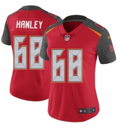 Women's Nike Tampa Bay Buccaneers #68 Joe Hawley Red Team Color Vapor Untouchable Limited Player NFL Jersey