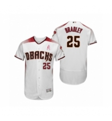 Men's Archie Bradley Arizona Diamondbacks #25 White Crimson 2019 Mothers Day Flex Base Authentic Jersey