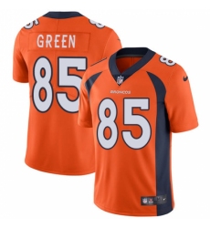 Men's Nike Denver Broncos #85 Virgil Green Orange Team Color Vapor Untouchable Limited Player NFL Jersey