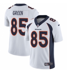 Men's Nike Denver Broncos #85 Virgil Green White Vapor Untouchable Limited Player NFL Jersey