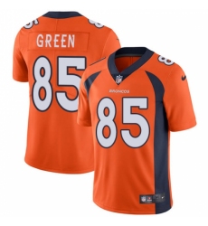 Youth Nike Denver Broncos #85 Virgil Green Orange Team Color Vapor Untouchable Limited Player NFL Jersey