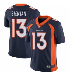 Men's Nike Denver Broncos #13 Trevor Siemian Navy Blue Alternate Vapor Untouchable Limited Player NFL Jersey