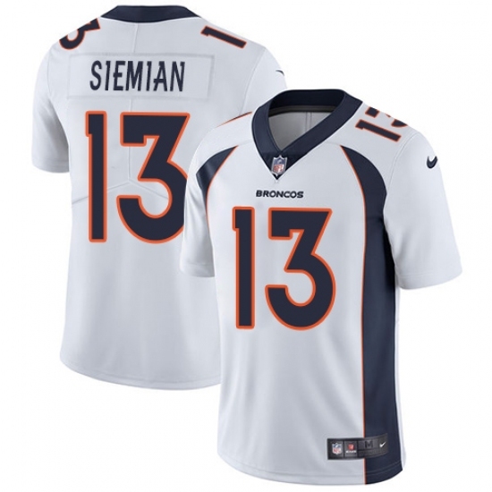 Youth Nike Denver Broncos #13 Trevor Siemian White Vapor Untouchable Limited Player NFL Jersey Youth Nike Denver Broncos #13 Trevor Siemian White Vapor Untouchable Limited Player NFL Jersey