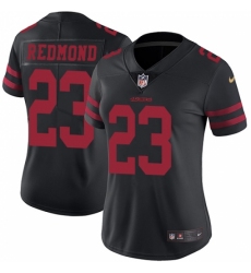 Women's Nike San Francisco 49ers #23 Will Redmond Black Alternate Vapor Untouchable Limited Player NFL Jersey