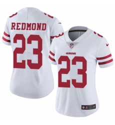 Women's Nike San Francisco 49ers #23 Will Redmond White Vapor Untouchable Limited Player NFL Jersey
