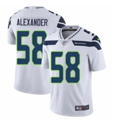 Men's Nike Seattle Seahawks #58 D.J. Alexander White Vapor Untouchable Limited Player NFL Jersey