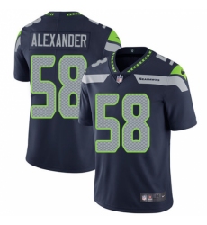 Youth Nike Seattle Seahawks #58 D.J. Alexander Navy Blue Team Color Vapor Untouchable Elite Player NFL Jersey