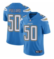 Men's Nike Los Angeles Chargers #50 Hayes Pullard Electric Blue Alternate Vapor Untouchable Limited Player NFL Jersey