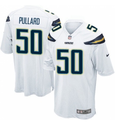 Men's Nike Los Angeles Chargers #50 Hayes Pullard Game White NFL Jersey