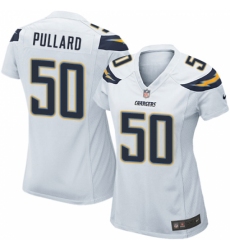 Women's Nike Los Angeles Chargers #50 Hayes Pullard Game White NFL Jersey