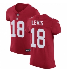 Men's Nike New York Giants #18 Roger Lewis Red Alternate Vapor Untouchable Elite Player NFL Jersey