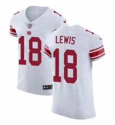 Men's Nike New York Giants #18 Roger Lewis White Vapor Untouchable Elite Player NFL Jersey