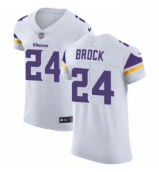 Men's Nike Minnesota Vikings #24 Tramaine Brock White Vapor Untouchable Elite Player NFL Jersey