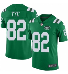 Men's Nike New York Jets #82 Will Tye Elite Green Rush Vapor Untouchable NFL Jersey