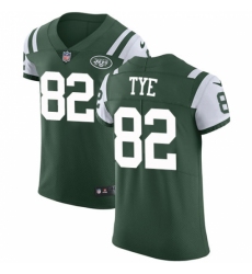 Men's Nike New York Jets #82 Will Tye Elite Green Team Color NFL Jersey