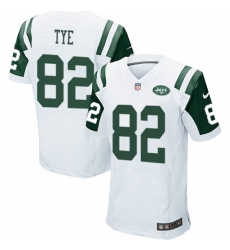 Men's Nike New York Jets #82 Will Tye Elite White NFL Jersey