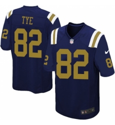 Men's Nike New York Jets #82 Will Tye Game Navy Blue Alternate NFL Jersey