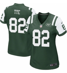 Women's Nike New York Jets #82 Will Tye Game Green Team Color NFL Jersey