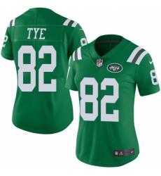 Women's Nike New York Jets #82 Will Tye Limited Green Rush Vapor Untouchable NFL Jersey