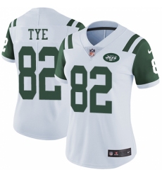 Women's Nike New York Jets #82 Will Tye White Vapor Untouchable Limited Player NFL Jersey