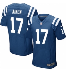 Men's Nike Indianapolis Colts #17 Kamar Aiken Elite Royal Blue Team Color NFL Jersey