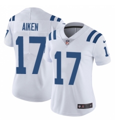 Women's Nike Indianapolis Colts #17 Kamar Aiken White Vapor Untouchable Limited Player NFL Jersey