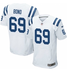 Men's Nike Indianapolis Colts #69 Deyshawn Bond Elite White NFL Jersey