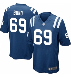 Men's Nike Indianapolis Colts #69 Deyshawn Bond Game Royal Blue Team Color NFL Jersey