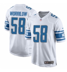 Men's Nike Detroit Lions #58 Paul Worrilow Game White NFL Jersey