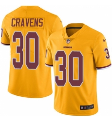 Men's Nike Washington Redskins #30 Su'a Cravens Limited Gold Rush Vapor Untouchable NFL Jersey