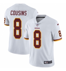 Men's Nike Washington Redskins #8 Kirk Cousins White Vapor Untouchable Limited Player NFL Jersey