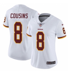 Women's Nike Washington Redskins #8 Kirk Cousins White Vapor Untouchable Limited Player NFL Jersey