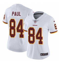 Women's Nike Washington Redskins #84 Niles Paul White Vapor Untouchable Limited Player NFL Jersey