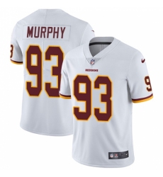 Men's Nike Washington Redskins #93 Trent Murphy White Vapor Untouchable Limited Player NFL Jersey
