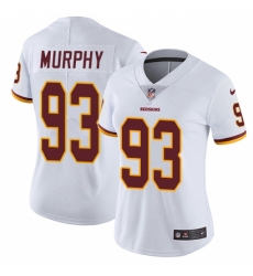 Women's Nike Washington Redskins #93 Trent Murphy White Vapor Untouchable Limited Player NFL Jersey