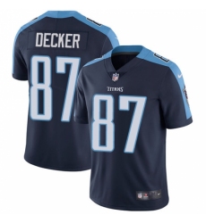 Men's Nike Tennessee Titans #87 Eric Decker Navy Blue Alternate Vapor Untouchable Limited Player NFL Jersey