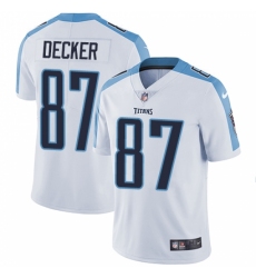 Men's Nike Tennessee Titans #87 Eric Decker White Vapor Untouchable Limited Player NFL Jersey