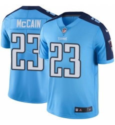Men's Nike Tennessee Titans #23 Brice McCain Limited Light Blue Rush Vapor Untouchable NFL Jersey