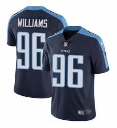 Men's Nike Tennessee Titans #96 Sylvester Williams Navy Blue Alternate Vapor Untouchable Limited Player NFL Jersey