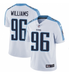 Men's Nike Tennessee Titans #96 Sylvester Williams White Vapor Untouchable Limited Player NFL Jersey