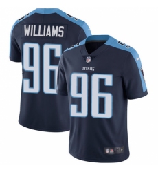 Youth Nike Tennessee Titans #96 Sylvester Williams Navy Blue Alternate Vapor Untouchable Limited Player NFL Jersey