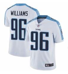 Youth Nike Tennessee Titans #96 Sylvester Williams White Vapor Untouchable Limited Player NFL Jersey