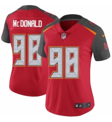 Women's Nike Tampa Bay Buccaneers #98 Clinton McDonald Red Team Color Vapor Untouchable Limited Player NFL Jersey