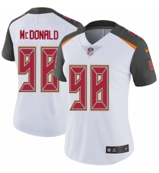 Women's Nike Tampa Bay Buccaneers #98 Clinton McDonald White Vapor Untouchable Limited Player NFL Jersey