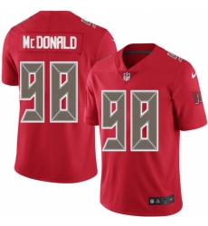 Youth Nike Tampa Bay Buccaneers #98 Clinton McDonald Limited Red Rush Vapor Untouchable NFL Jersey