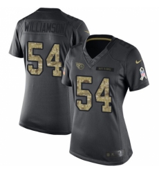 Women's Nike Tennessee Titans #54 Avery Williamson Limited Black 2016 Salute to Service NFL Jersey