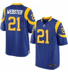 Men's Nike Los Angeles Rams #21 Kayvon Webster Game Royal Blue Alternate NFL Jersey