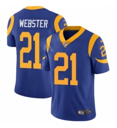 Men's Nike Los Angeles Rams #21 Kayvon Webster Royal Blue Alternate Vapor Untouchable Limited Player NFL Jersey